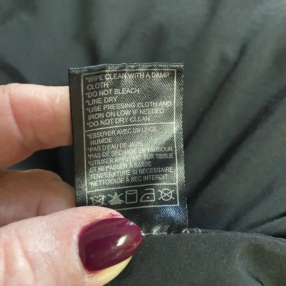 Jack by BB Dakota Sz S Anthropologie Classic Black Faux Leather Jacket - Picture 12 of 13